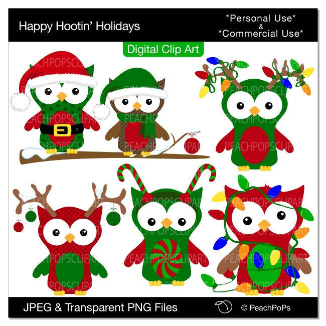 free clipart christmas owls - photo #29