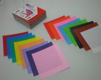 245 pcs Miniature Square Paper Pack for Japanese Origami Paper Crane Folding