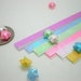 Pearlescent Fluorescent Spring Shower Miniature Origami Lucky Star Paper Strips - pack of 100 strips