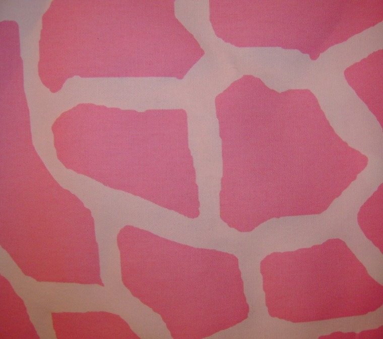 Pink Giraffe Heavyweight Home Decor Cotton Fabric