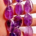 Amethyst gemstone big oval beads full strand 14 pcs 25mm by 17 mm
