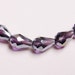 Faceted teardrop crystal beads 20 pcs 10mm by 7mm sparkle purple
