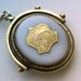 White Agate Locket Swivel Fob