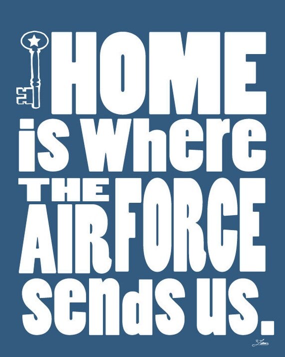 Items similar to Home is Where the Air Force Sends Us 8 Postcards on Etsy