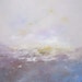 Landscape Seascape Original Painting on Canvas- Lavender Sea 20 x 20