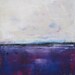Seascape Original Painting on Canvas- Purple Ocean 12 x 12