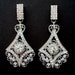 Rhinestone Bridal Earrings, Chandelier Earrings, KARINA