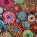 LAST ONE Phoenix Wildflowers Gypsy Wrap, size M- yoga headband, dread wrap, head scarf: Gypsy Wraps by Julie Bartel