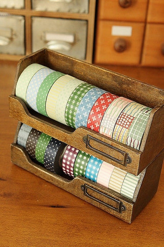 Washi Tape Dispenser ToolWooden OrganizerTape Dispenser Tool