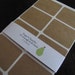 Kraft Labels- Stickers -Seals 1 1/2 x 2 Rectangle set of 40