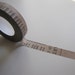 Washi Tape-Masking Tape-Single Roll-Text in light grayish-brown
