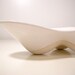 Porcelain "Futura" TRAY / DISH / BOWL Serving or Display - Ceramic Digital Craft Modern Mid-Century Design White