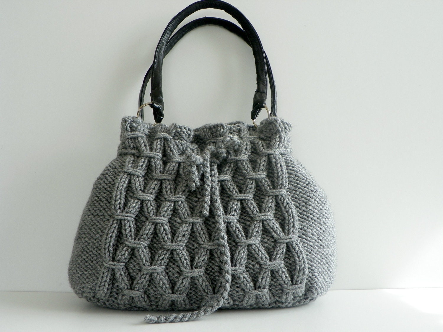 SALE OFF 15% NzLbags New Gray Knit Bag Handbag Shoulder