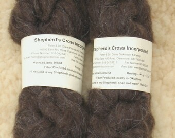 SALE - Alpaca Llama Blend Roving