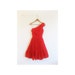1940s-1950s GORGEOUS red party dress