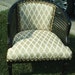 Barrel cane upholstered chair SALE