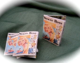 DOLLS HOUSE MINIATURES - 1/12th Period Openable Magazine