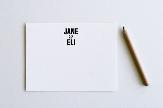 Personalized Letterpress Stationery
