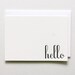 Notecard Set - Hello