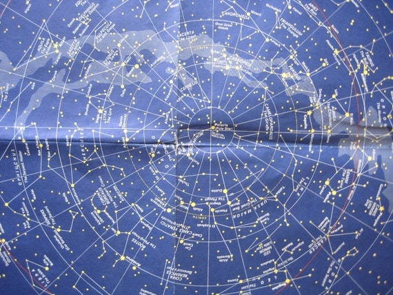 UK Daily Telegraph The Night Sky poster stars constellations