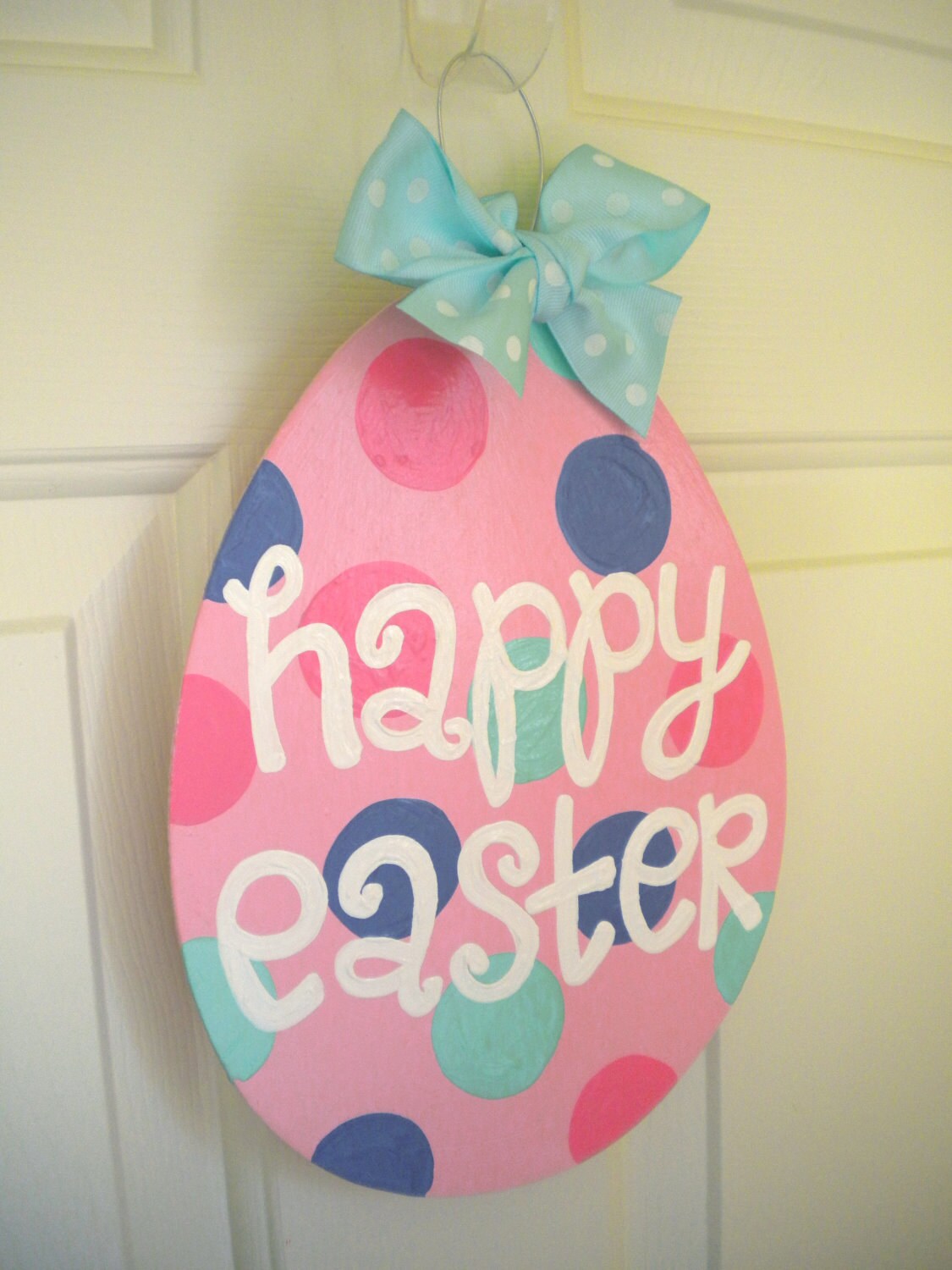 Download Happy Easter Egg Polka Dot Holiday sign