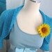 Sunflower Shiny Blue Shrug - Ready to Ship
