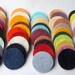 Wool Felt Circles 50 - 1 inch Random Colored. 1044