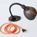 Vintage Eagle Industrial Lamp w/ Orange Net Color Cord