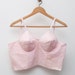 1950 Pink bullet bra longline bra bombshell dead stock Vintage