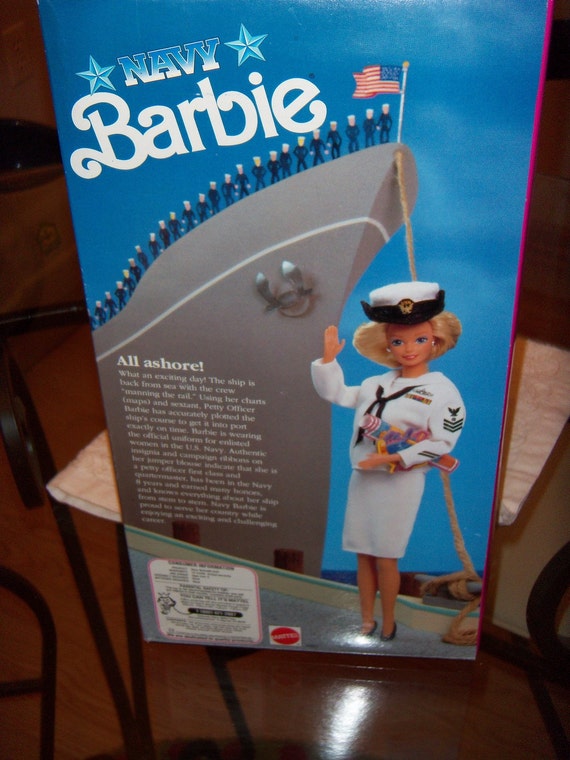 something navy barbie art