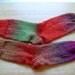 Hand Knit Soft And Warm Women's Superwash Wool Socks, Size 7 - 8 (9.5 inches length)