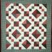 Red Black Jewel Box Baby Quilt