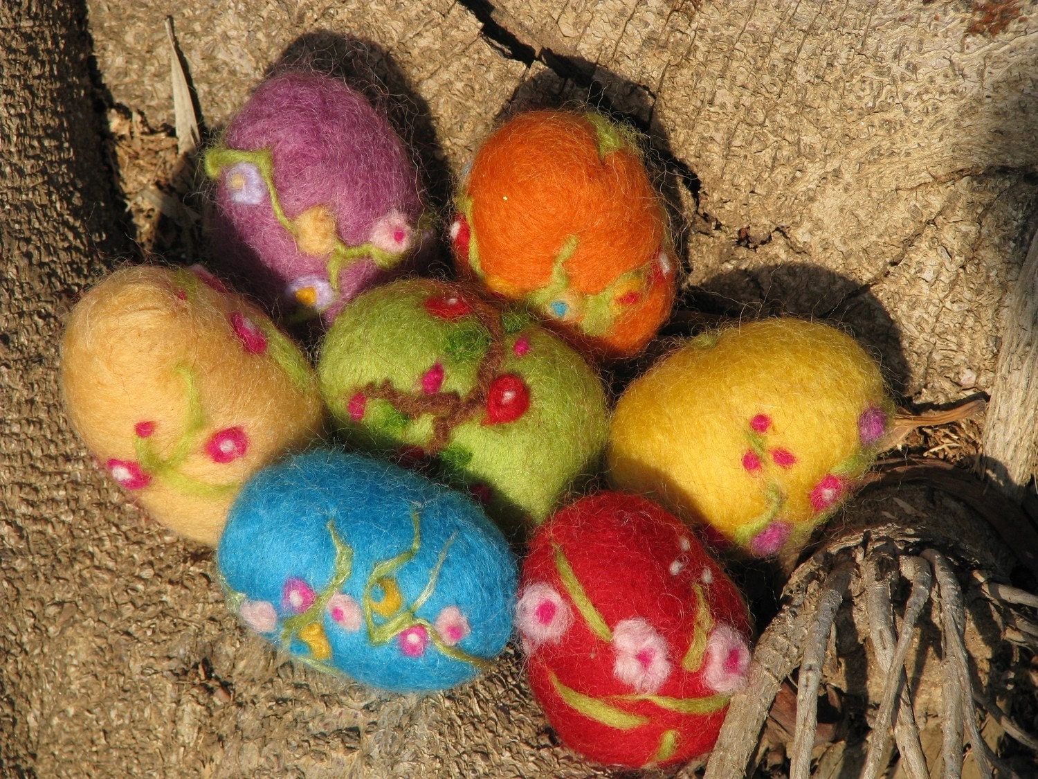 Needle Felted Waldorf Easter Egg Bloomy Plum Needle Felt By - Etsy 78A