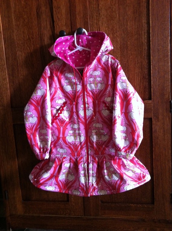 Hot Alaska Pink Rainpuk raincoat for girls Amy Butler by rainpuk