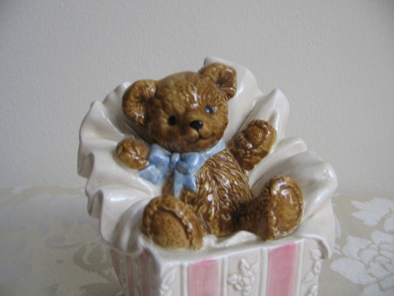 stuffed teddy bear with music box