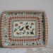 Vintage Daher Floral Birds Metal Tray, Blush Pink Blue, England Chinoiserie