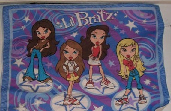 Lil' Bratz BLANKET FREE SHIPPING girl purple blue