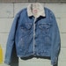 Vintage 1970's LEVI'S San Francisco Sherpa Lining and Collar Denim Jean Jacket Men's Size Large 44 L