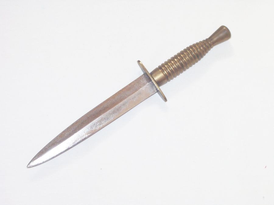 Vintage Knife Dagger Brass Handle Pakistan Fixed Blade Dagger