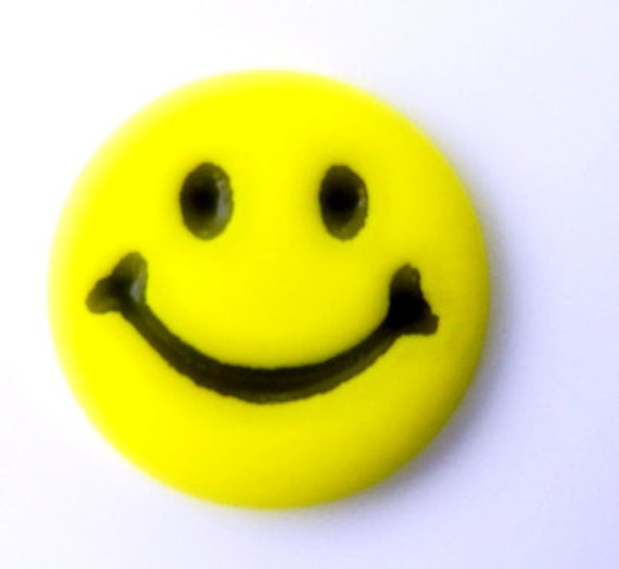 Sewing Buttons Happy Face Bright Sunshine by RoadsideAttractions