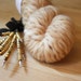 Hand Dyed Yarn / Super Bulky / Pale Gold Sand / Semisolid Wool