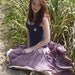 gypsy sprite hippy skirt, paisley, tiny flowers and vintage crochet, xs, sm, med