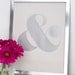 Ampersand Screen Print - Metallic Silver