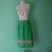 EVERYTHING TEN SALE pink and green vintage skirt with pockets L