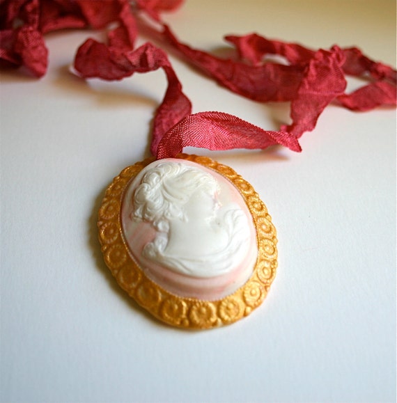 Items similar to Candy Vintage Inspired Cameo Necklace 5 on Etsy