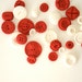 CUSTOM ORDER for Wendy -Custom Flavor Red and White Candy Buttons 200 ...a handmade candy