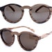 handmade round vintage zebra wood wooden sunglasses 1104