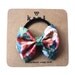kizzles blue deluxe bow hair tie // ponytail holder elastic