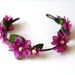 pear blossom hair wreath // woodland collection