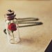 red rose valentines day necklace - love, romance